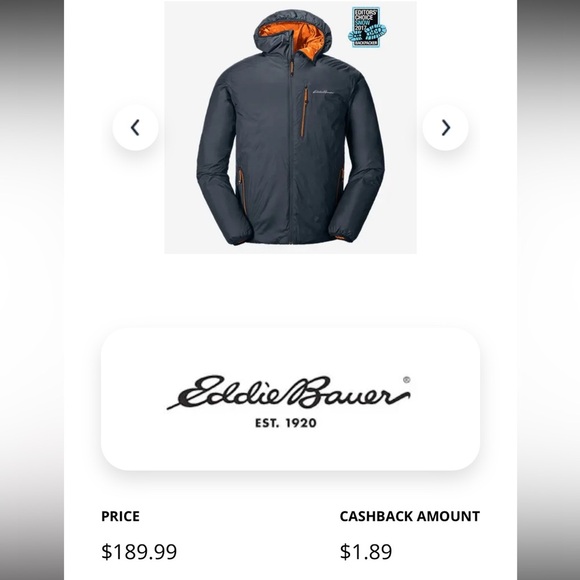 Eddie Bauer Men’s EverTherm Down Hooded Jacket Grey Size 2XL - Picture 10 of 10